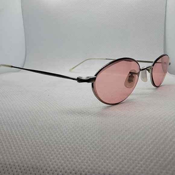 OLIVER PEOPLES OP-601 Silver Pink Oval Sunglasses - Picture 7 of 12